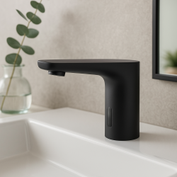 Aquadesign Sensor kraan elektroniczny kran do umywalki na baterie lub zasilanie sieciowe czarny 1208958190